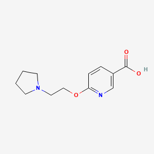 6-(2-(Pyrrolidin-1-yl)ethoxy)nicotinic acid