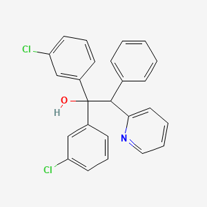 1,1-Di(3-chlorophenyl)-2-phenyl-2-(2-pyridyl)ethanol