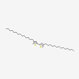 molecular formula C36H62S2 B13965205 4,4'-Ditetradecyl-2,2'-bithiophene 