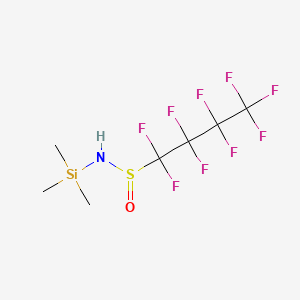 molecular formula C7H10F9NOSSi B13965212 N-(Trimethylsilyl)perfluorobutanesulfinamide CAS No. 51735-80-9