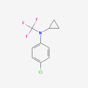 4-chloro-N-cyclopropyl-N-(trifluoromethyl)aniline