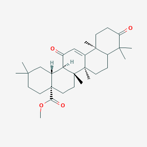 molecular formula C31H46O4 B1396522 methyl (4aS,6aR,6bS,12aS,14aR,14bR)-2,2,6a,6b,9,9,12a-heptamethyl-10,14-dioxo-1,3,4,5,6,7,8,8a,11,12,14a,14b-dodecahydropicene-4a-carboxylate CAS No. 218600-50-1