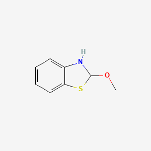 molecular formula C8H9NOS B13965247 2-Methoxy-2,3-dihydro-1,3-benzothiazole CAS No. 503564-47-4