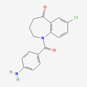 1-(4-Aminobenzoyl)-7-chloro-1,2,3,4-tetrahydrobenzo[b]azepin-5-one