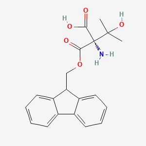 (2S)-2-amino-2-(9H-fluoren-9-ylmethoxycarbonyl)-3-hydroxy-3-methylbutanoic acid