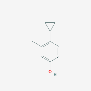 molecular formula C10H12O B13965255 4-Cyclopropyl-3-methylphenol 