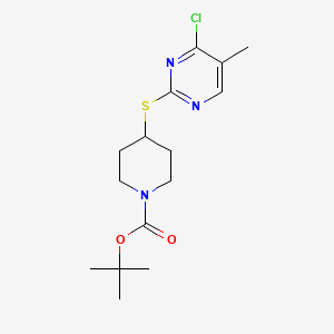 4-(4-Chloro-5-methyl-pyrimidin-2-ylsulfanyl)-piperidine-1-carboxylic acid tert-butyl ester