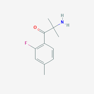 1-Propanone, 2-amino-1-(2-fluoro-4-methylphenyl)-2-methyl-