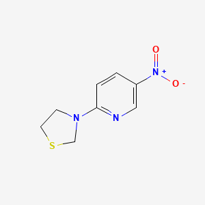 molecular formula C8H9N3O2S B1396534 3-(5-Nitropyridin-2-yl)thiazolidine CAS No. 1311745-97-7