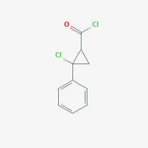 2-Chloro-2-phenylcyclopropane-1-carbonyl chloride