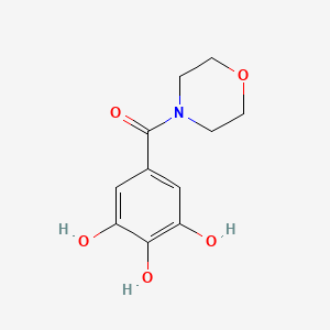 molecular formula C11H13NO5 B13965384 4-Morpholinegallic acid CAS No. 63868-67-7