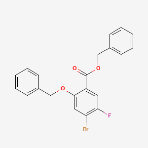 Benzyl 2-(benzyloxy)-4-bromo-5-fluorobenzoate