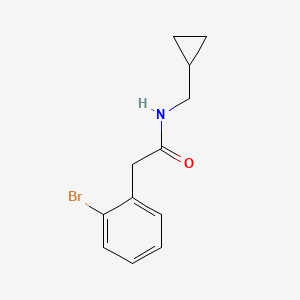 molecular formula C12H14BrNO B1396539 2-(2-溴苯基)-N-(环丙基甲基)乙酰胺 CAS No. 1311779-40-4