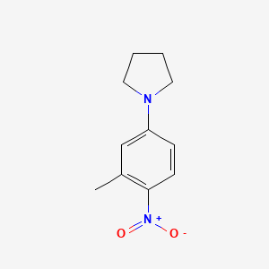 molecular formula C11H14N2O2 B1396541 1-(3-甲基-4-硝基苯基)吡咯烷 CAS No. 218139-59-4