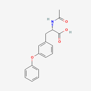 molecular formula C17H17NO4 B1396543 (2S)-2-acetamido-3-(3-phenoxyphenyl)propanoic acid CAS No. 1384435-43-1