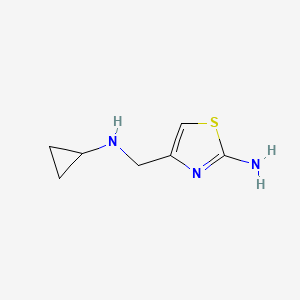 molecular formula C7H11N3S B13965432 4-((Cyclopropylamino)methyl)thiazol-2-amine 