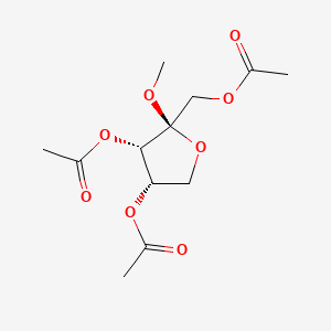 beta-L-erythro-2-Pentulofuranoside, methyl, triacetate