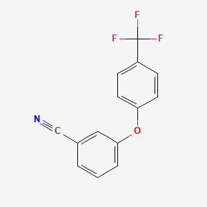 molecular formula C14H8F3NO B13965437 3-(4-(Trifluoromethyl)phenoxy)benzonitrile 