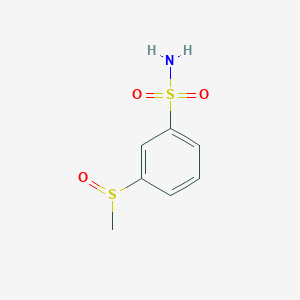 molecular formula C7H9NO3S2 B13965478 3-Methylsulfinyl-benzenesulfonamide CAS No. 210826-66-7