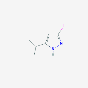 molecular formula C6H9IN2 B13965483 3-iodo-5-isopropyl-1H-pyrazole 