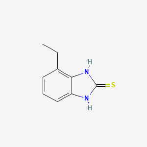 molecular formula C9H10N2S B13965498 4-Ethyl-1,3-dihydro-2H-benzimidazole-2-thione CAS No. 92807-03-9