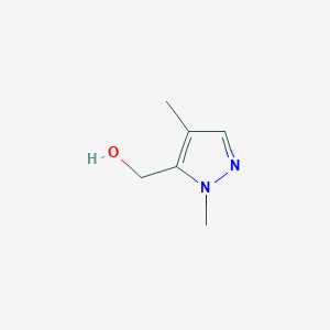 molecular formula C6H10N2O B1396552 (1,4-二甲基-1H-吡唑-5-基)甲醇 CAS No. 1607024-78-1
