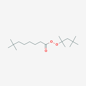 molecular formula C18H36O3 B13965567 2,4,4-Trimethylpentan-2-yl 7,7-dimethyloctaneperoxoate 