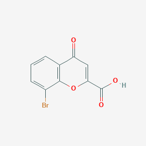 molecular formula C10H5BrO4 B13965579 8-Bromo-4-oxo-4H-chromene-2-carboxylic acid 