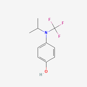 molecular formula C10H12F3NO B13965584 4-(Isopropyl(trifluoromethyl)amino)phenol 