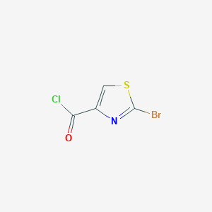 molecular formula C4HBrClNOS B1396561 2-Bromo-1,3-thiazole-4-carbonyl chloride CAS No. 934609-18-4