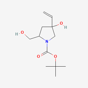 Tert-butyl 4-hydroxy-2-(hydroxymethyl)-4-vinyl-pyrrolidine-1-carboxylate