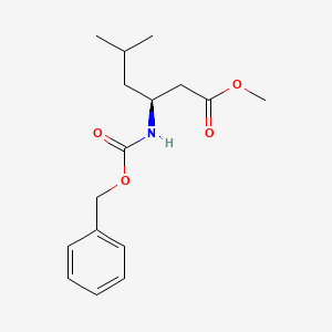B1396567 (S)-methyl 3-(benzyloxycarbonylamino)-5-methylhexanoate CAS No. 96386-94-6