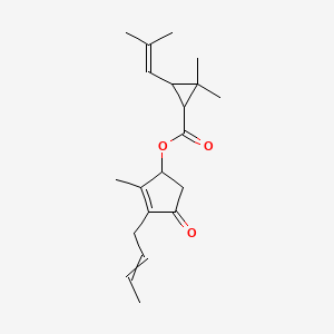 3-(But-2-en-1-yl)-2-methyl-4-oxocyclopent-2-en-1-yl 2,2-dimethyl-3-(2-methylprop-1-en-1-yl)cyclopropane-1-carboxylate