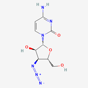 4-amino-1-[(2R,3R,4S,5S)-4-azido-3-hydroxy-5-(hydroxymethyl)tetrahydrofuran-2-yl]pyrimidin-2-one