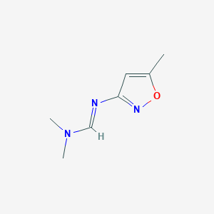 molecular formula C7H11N3O B139657 N,N-ジメチル-N'-(5-メチル-1,2-オキサゾール-3-イル)メタニミドアミド CAS No. 134540-15-1