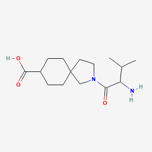 2-(2-Amino-3-methylbutanoyl)-2-azaspiro[4.5]decane-8-carboxylic acid