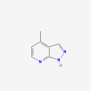molecular formula C7H7N3 B1396572 4-甲基-1H-吡唑并[3,4-b]吡啶 CAS No. 856859-51-3