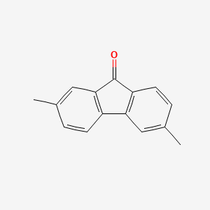 molecular formula C15H12O B1396573 2,6-二甲基-9H-芴-9-酮 CAS No. 21436-48-6