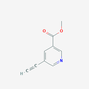molecular formula C9H7NO2 B1396574 5-乙炔基烟酸甲酯 CAS No. 154498-29-0