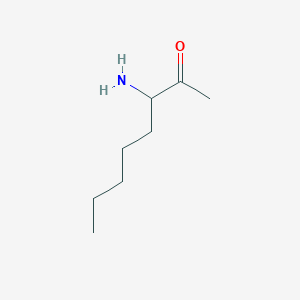 molecular formula C8H17NO B13965743 2-Octanone, 3-amino- CAS No. 753386-51-5