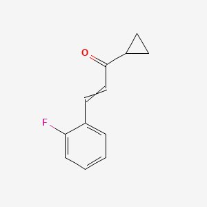 1-Cyclopropyl-3-(2-fluorophenyl)prop-2-en-1-one