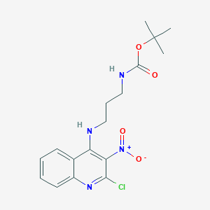 4-[3-(Tert-butoxycarbonylamino)propylamino]-2-chloro-3-nitroquinoline