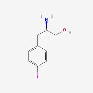 molecular formula C9H12INO B1396581 (R)-2-amino-3-(4-iodophenyl)propan-1-ol CAS No. 210554-97-5
