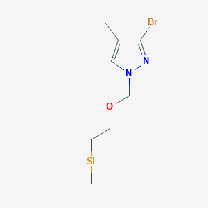 3-Bromo-4-methyl-1-((2-(trimethylsilyl)ethoxy)methyl)-1H-pyrazole