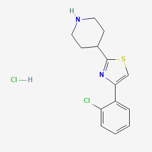 4-(2-Chlorophenyl)-2-(piperidin-4-yl)thiazole hydrochloride