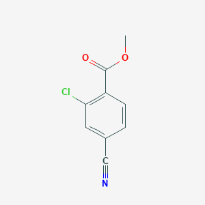 molecular formula C9H6ClNO2 B1396589 2-氯-4-氰基苯甲酸甲酯 CAS No. 98592-34-8