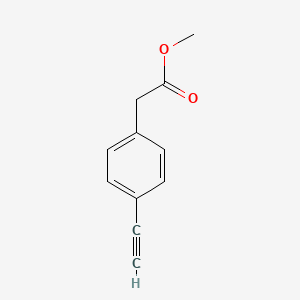 molecular formula C11H10O2 B1396590 4-乙炔基苯乙酸甲酯 CAS No. 154498-13-2