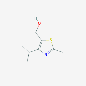 molecular formula C8H13NOS B13965945 5-Thiazolemethanol, 2-methyl-4-(1-methylethyl)- CAS No. 354587-67-0