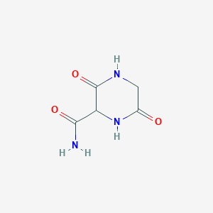 molecular formula C5H7N3O3 B13965948 3,6-Dioxopiperazine-2-carboxamide 