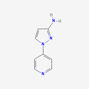 molecular formula C8H8N4 B1396597 1-(吡啶-4-基)-1H-吡唑-3-胺 CAS No. 1250155-26-0